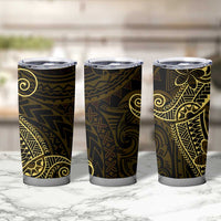 Black Gold Polynesian Tribal Tumbler Cup - Polynesian Pride