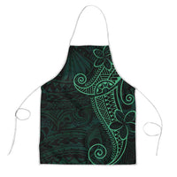 Black Green Polynesian Tribal Apron - Polynesian Pride