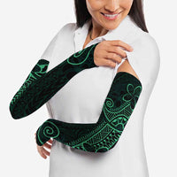 Black Green Polynesian Tribal Arm Sleeves - Polynesian Pride