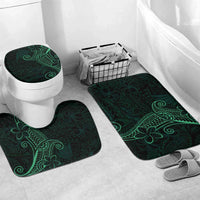 Black Green Polynesian Tribal Bathroom Set - Polynesian Pride
