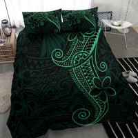 Black Green Polynesian Tribal Bedding Set - Polynesian Pride