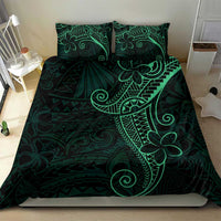 Black Green Polynesian Tribal Bedding Set - Polynesian Pride