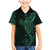 Black Green Polynesian Tribal Family Matching Mermaid Dress and Hawaiian Shirt - Polynesian Pride