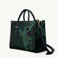 Black Green Polynesian Tribal Leather Bag - Polynesian Pride