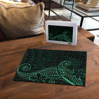 Black Green Polynesian Tribal Puzzle - Polynesian Pride