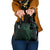 Black Green Polynesian Tribal Shoulder Handbag - Polynesian Pride