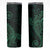 Black Green Polynesian Tribal Skinny Tumbler - Polynesian Pride