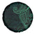 Black Green Polynesian Tribal Spare Tire Cover - Polynesian Pride