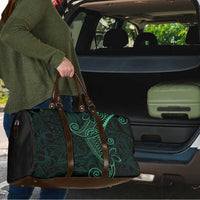 Black Green Polynesian Tribal Travel Bag - Polynesian Pride