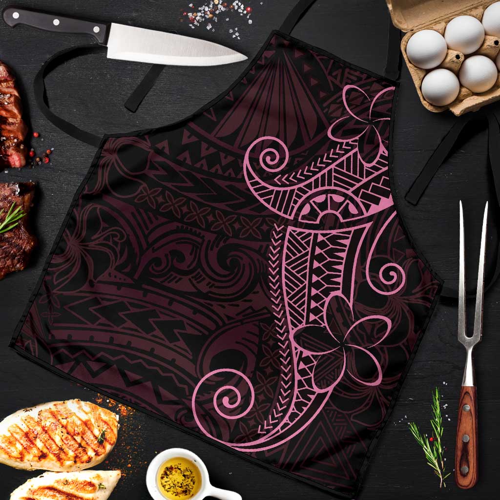 Black Pink Polynesian Tribal Apron - Polynesian Pride