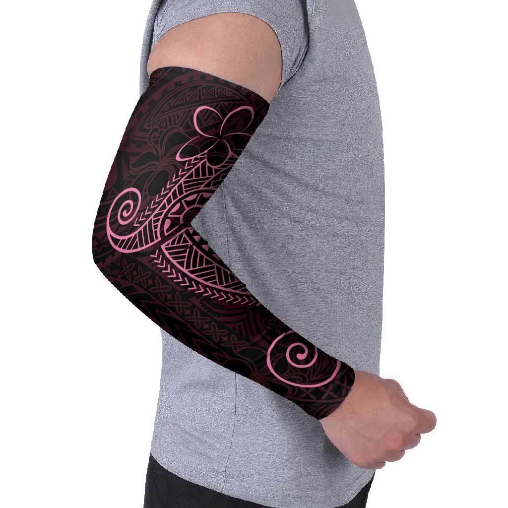 Black Pink Polynesian Tribal Arm Sleeves - Polynesian Pride