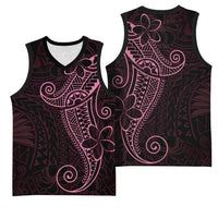 Black Pink Polynesian Tribal Basketball Jersey - Polynesian Pride