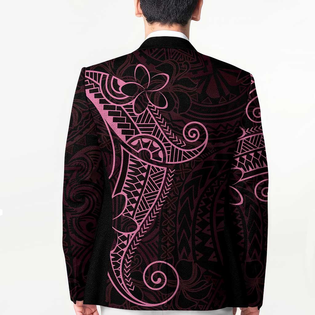 Black Pink Polynesian Tribal Blazer - Polynesian Pride