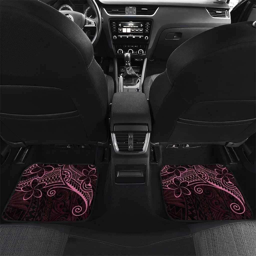Black Pink Polynesian Tribal Car Mats - Polynesian Pride