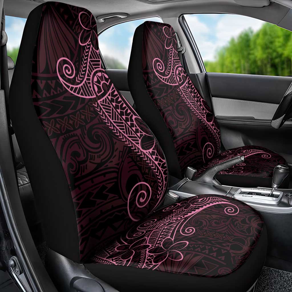 Black Pink Polynesian Tribal Car Seat Cover - Polynesian Pride