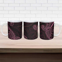 Black Pink Polynesian Tribal Ceramic Mug - Polynesian Pride