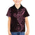 Black Pink Polynesian Tribal Family Matching Short Sleeve Bodycon Dress and Hawaiian Shirt - Polynesian Pride