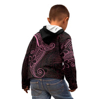 Black Pink Polynesian Tribal Kid Hoodie - Polynesian Pride