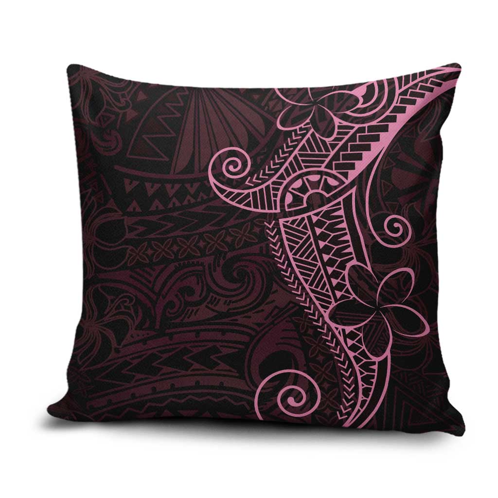 Black Pink Polynesian Tribal Pillow Cover - Polynesian Pride