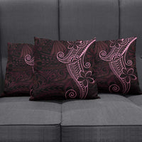 Black Pink Polynesian Tribal Pillow Cover - Polynesian Pride