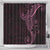 Black Pink Polynesian Tribal Shower Curtain - Polynesian Pride