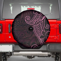 Black Pink Polynesian Tribal Spare Tire Cover - Polynesian Pride