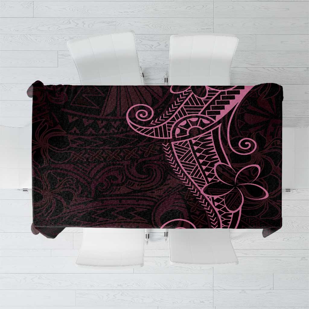 Black Pink Polynesian Tribal Tablecloth - Polynesian Pride