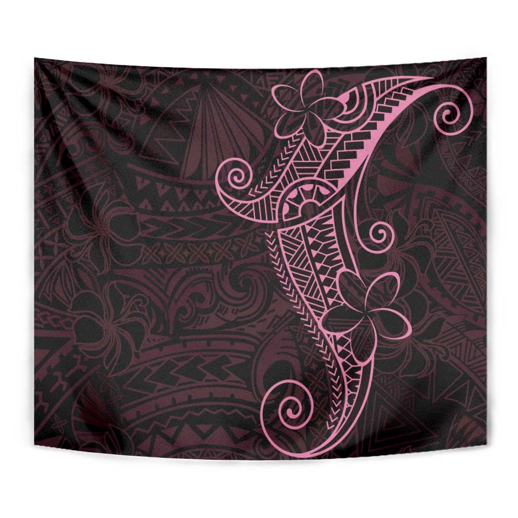 Black Pink Polynesian Tribal Tapestry - Polynesian Pride