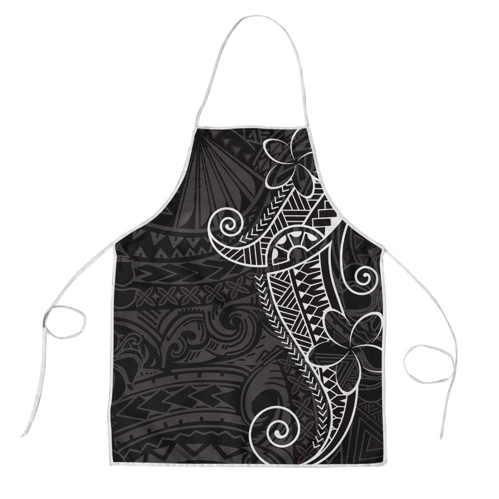 Black White Polynesian Tribal Apron - Polynesian Pride