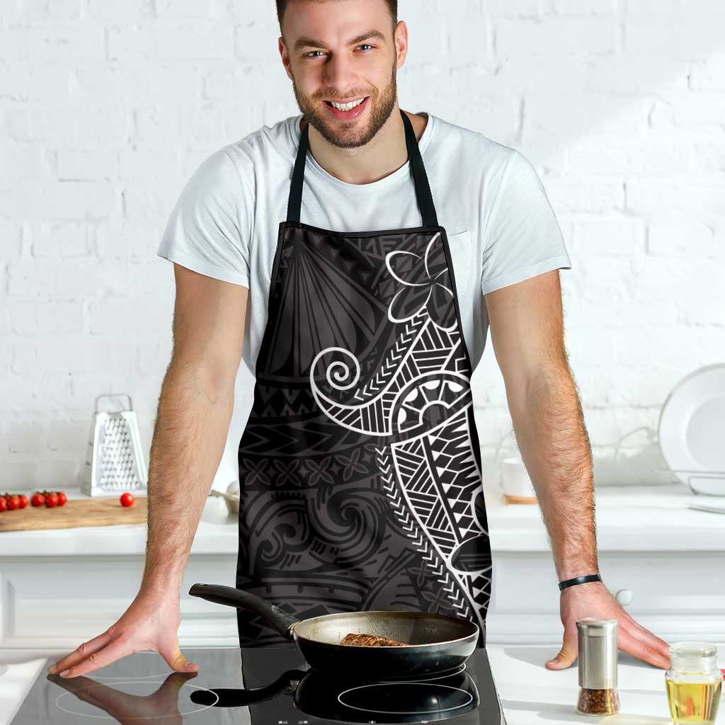 Black White Polynesian Tribal Apron - Polynesian Pride