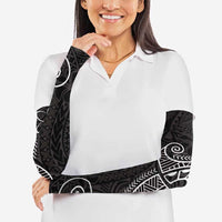 Black White Polynesian Tribal Arm Sleeves - Polynesian Pride