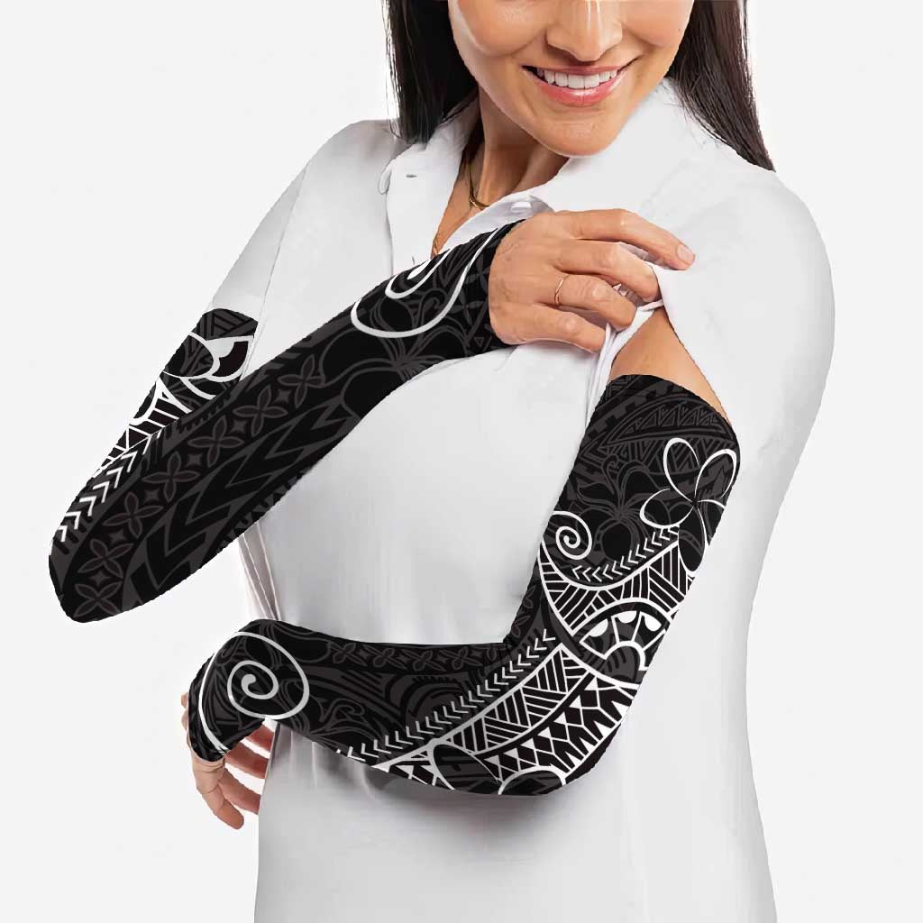 Black White Polynesian Tribal Arm Sleeves - Polynesian Pride
