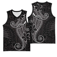 Black White Polynesian Tribal Basketball Jersey - Polynesian Pride