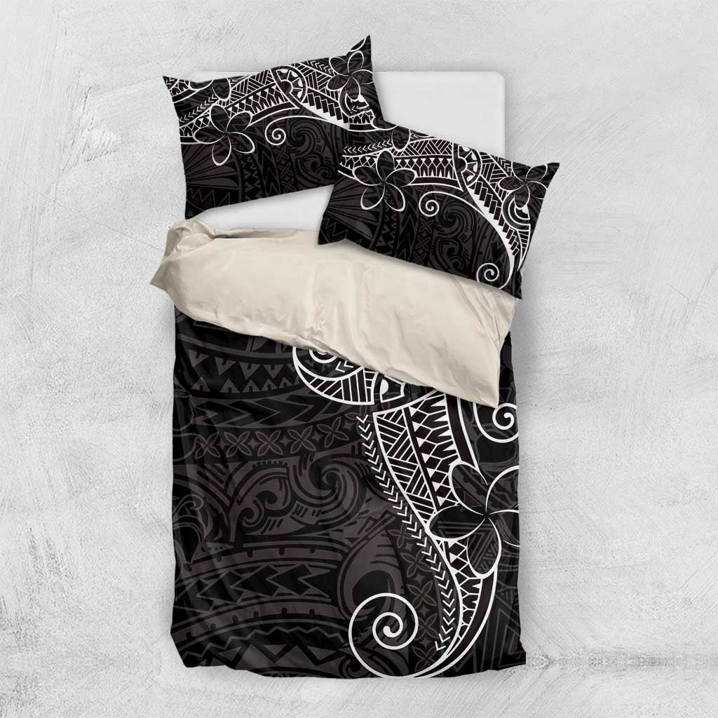 Black White Polynesian Tribal Bedding Set - Polynesian Pride