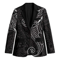Black White Polynesian Tribal Blazer - Polynesian Pride