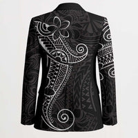 Black White Polynesian Tribal Blazer - Polynesian Pride