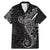 Black White Polynesian Tribal Family Matching Mermaid Dress and Hawaiian Shirt - Polynesian Pride