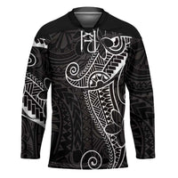 Black White Polynesian Tribal Hockey Jersey - Polynesian Pride