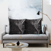 Black White Polynesian Tribal Pillow Cover - Polynesian Pride