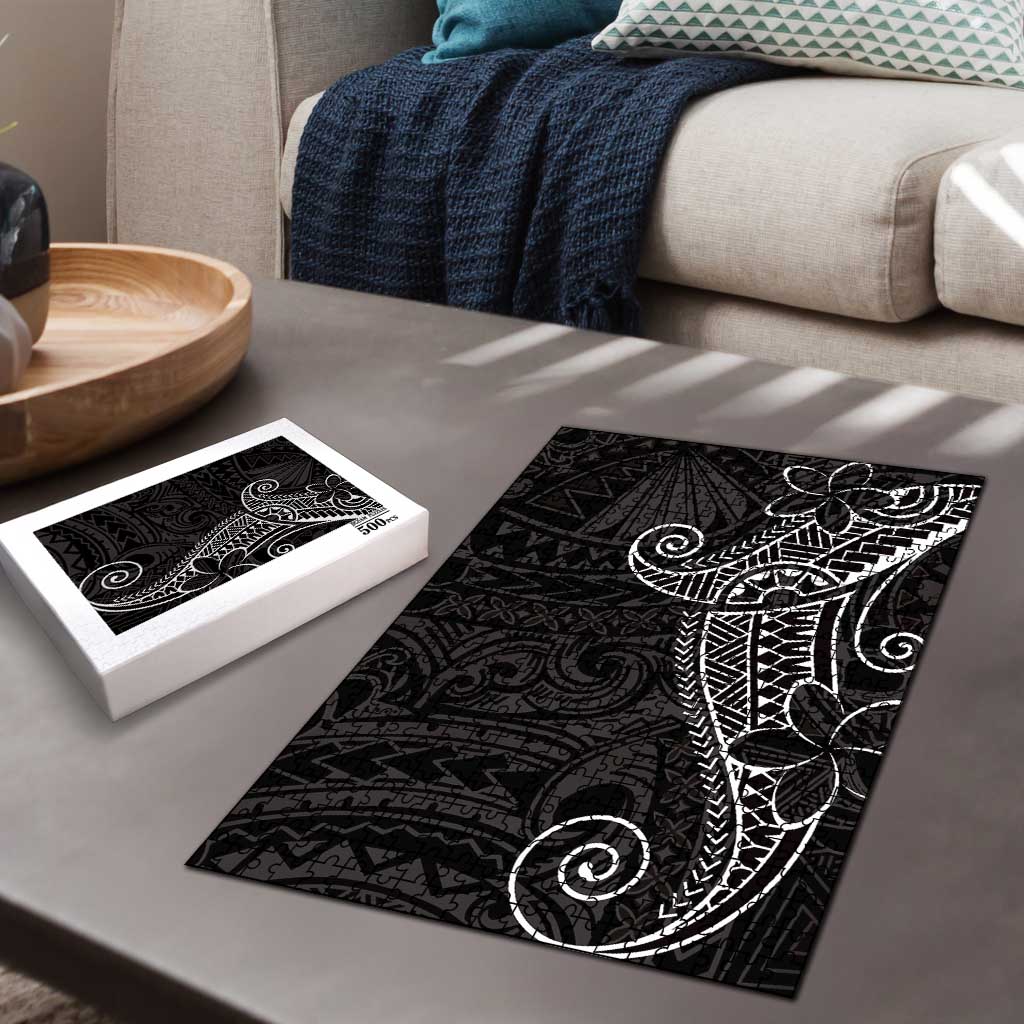 Black White Polynesian Tribal Puzzle - Polynesian Pride