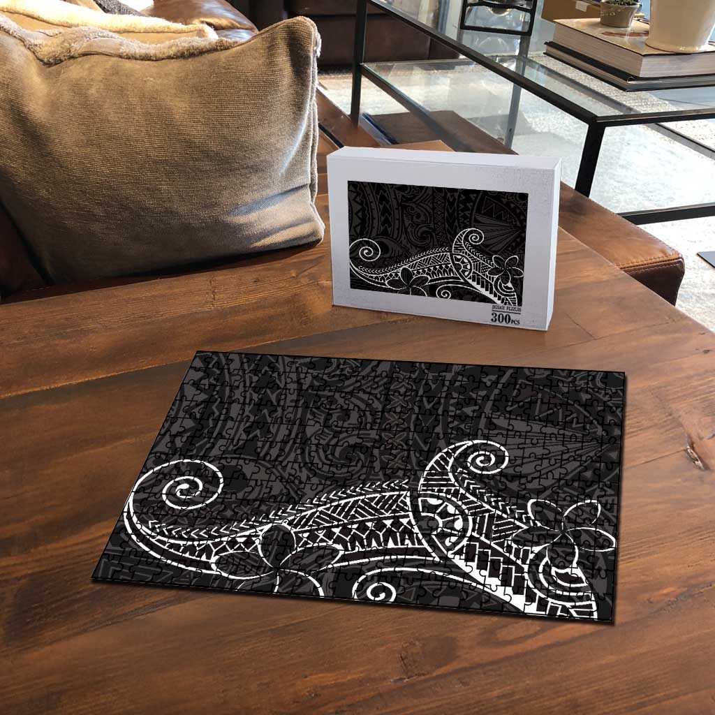 Black White Polynesian Tribal Puzzle - Polynesian Pride