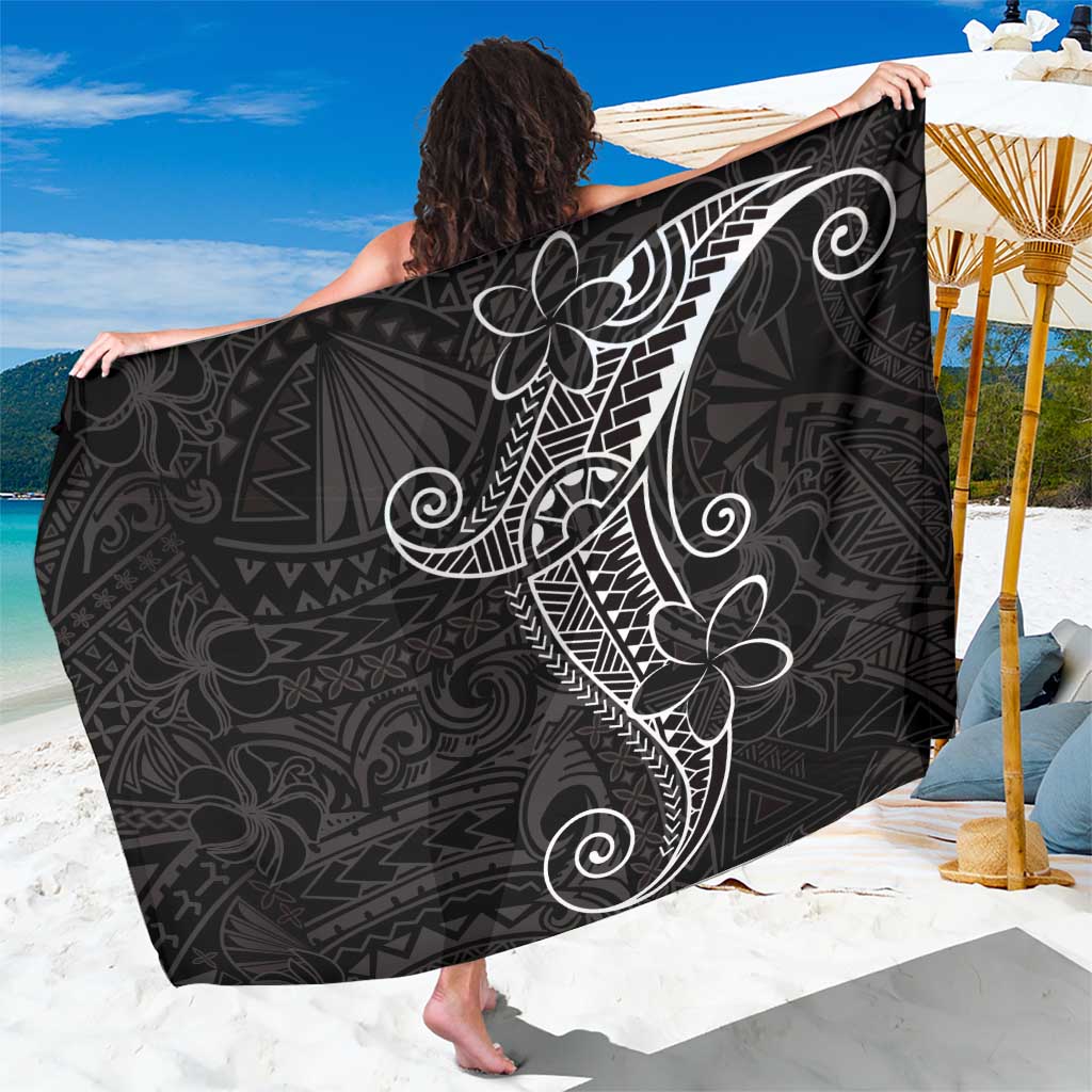 Black White Polynesian Tribal Sarong - Polynesian Pride