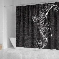 Black White Polynesian Tribal Shower Curtain - Polynesian Pride