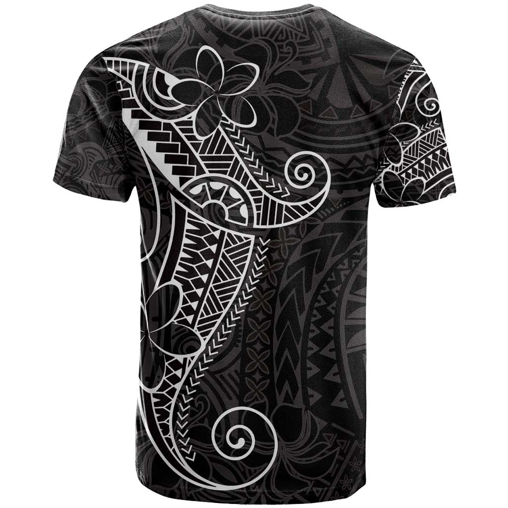 Black White Polynesian Tribal T Shirt - Polynesian Pride