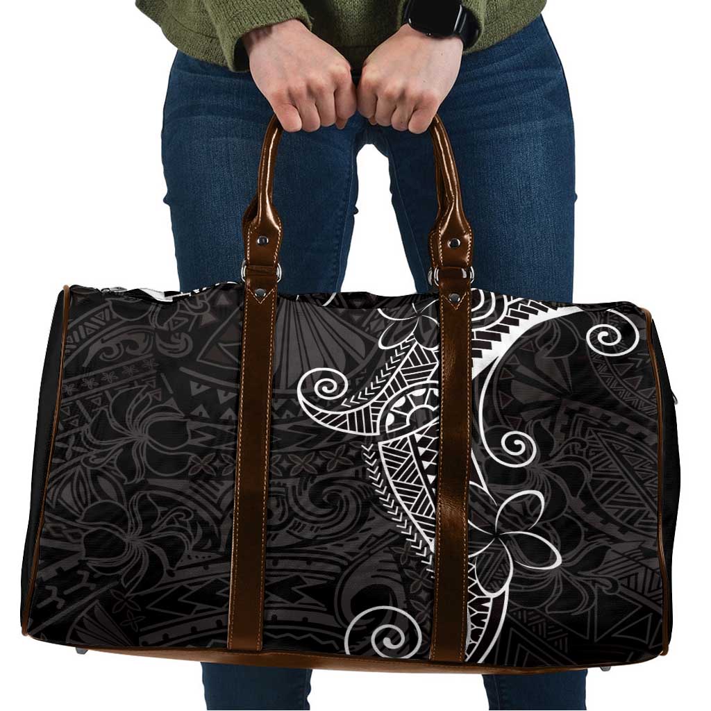 Black White Polynesian Tribal Travel Bag - Polynesian Pride