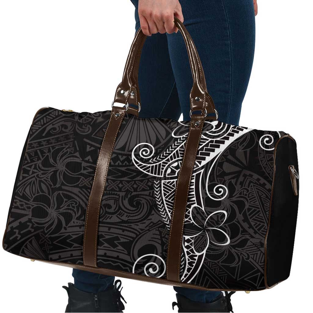 Black White Polynesian Tribal Travel Bag - Polynesian Pride