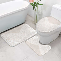 Lotu Tamaiti Tongan Polynesian Art Pattern Bathroom Set Traditional Tribal Motifs - Polynesian Pride