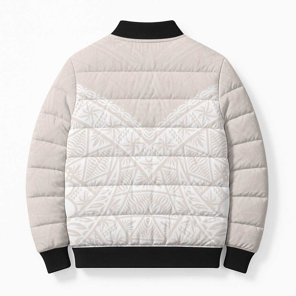Lotu Tamaiti Tongan Polynesian Art Pattern Bomber Puffer Jacket Traditional Tribal Motifs - Polynesian Pride