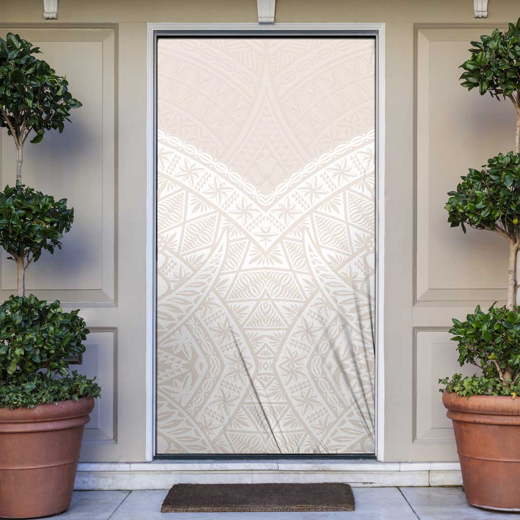 Lotu Tamaiti Tongan Polynesian Art Pattern Door Cover Traditional Tribal Motifs - Polynesian Pride