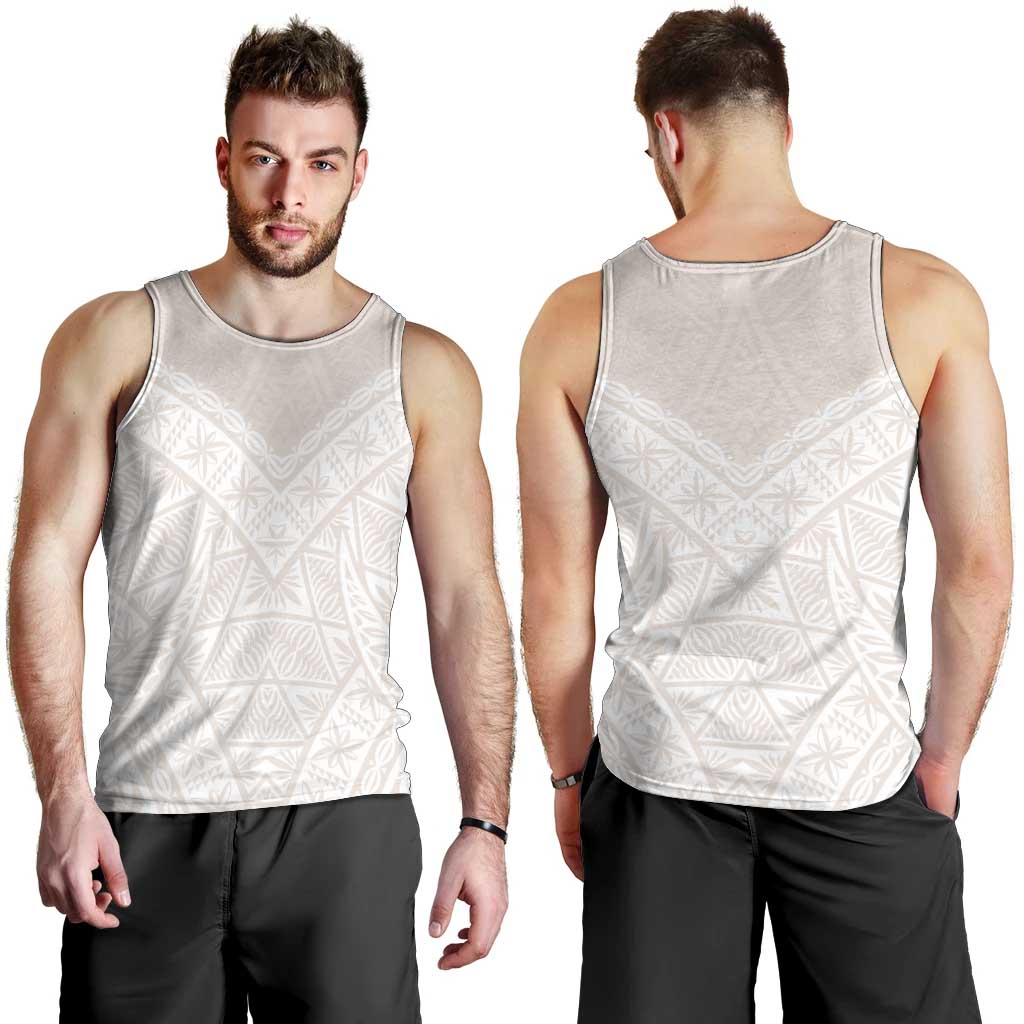 Lotu Tamaiti Tongan Polynesian Art Pattern Men Tank Top Traditional Tribal Motifs - Polynesian Pride